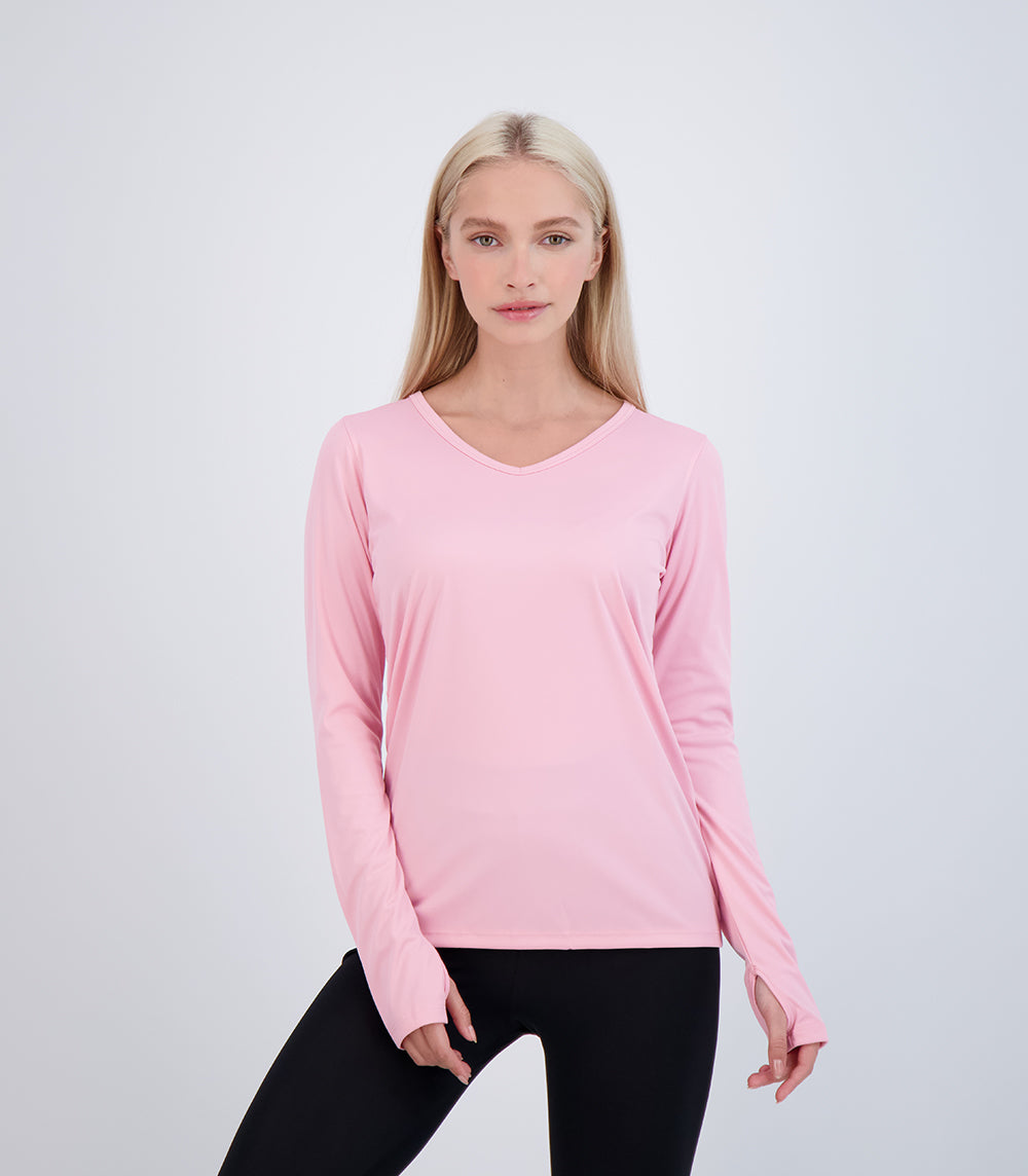 Calida 33346 #909 Powder Pink Long Sleeves 100% Cotton Nightshirt