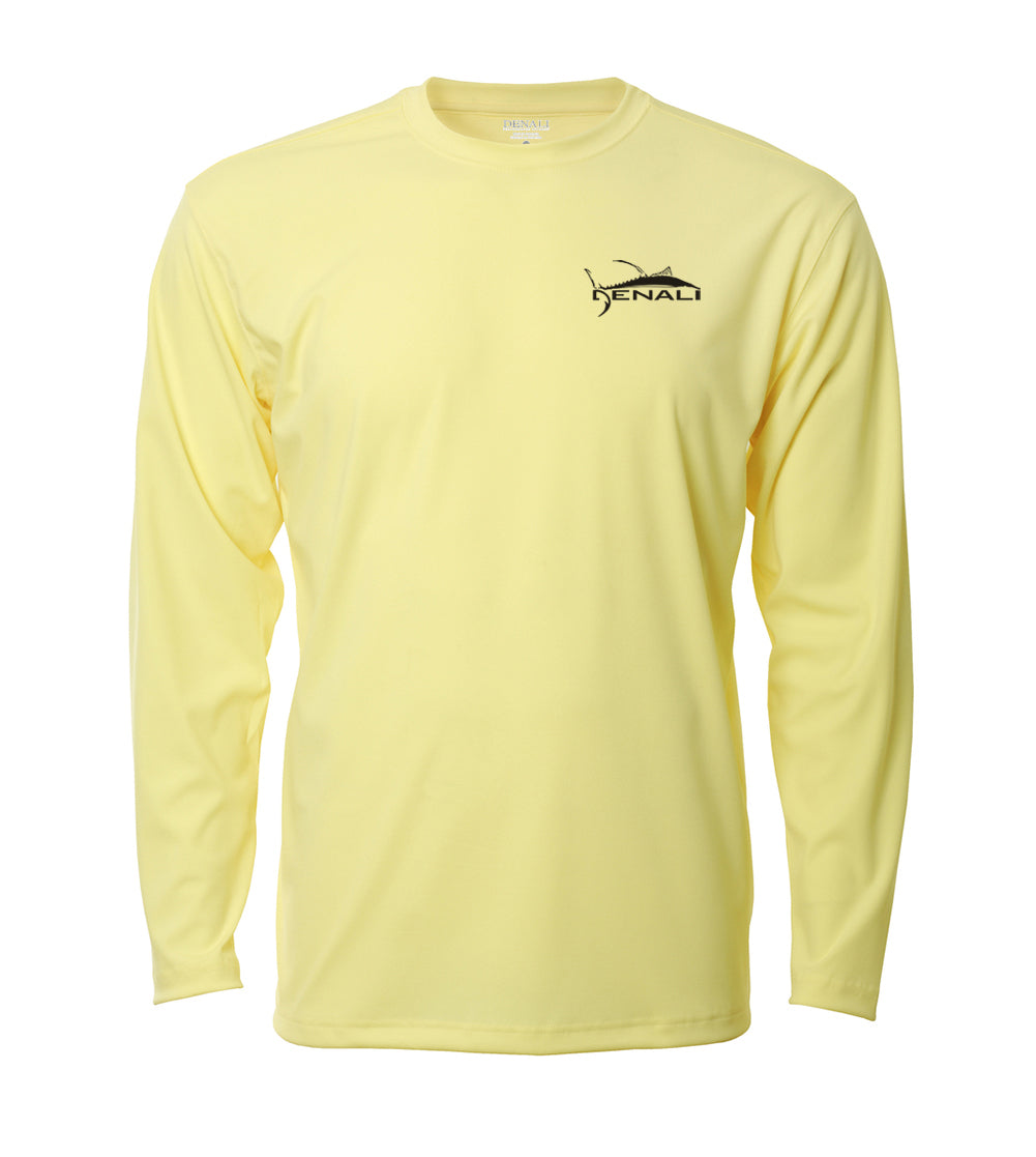 Denali Tuna Logo - Long Sleeve ProtectUV Sun Protective Shirt Fighting Lady Yellow / Small