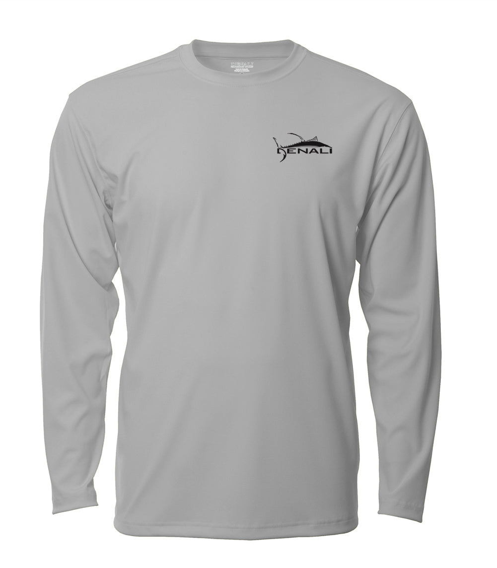 Flying Fisherman Tarpon Long Sleeve Performance Shirt - UPF 30+ Sun Protection, Moisture Wicking