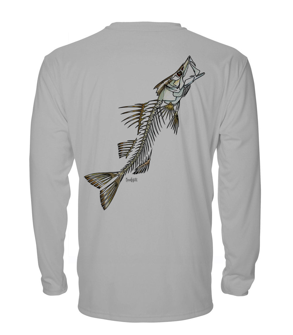 ASWB Long Sleeve Shirt Grey Wing - Fish Head