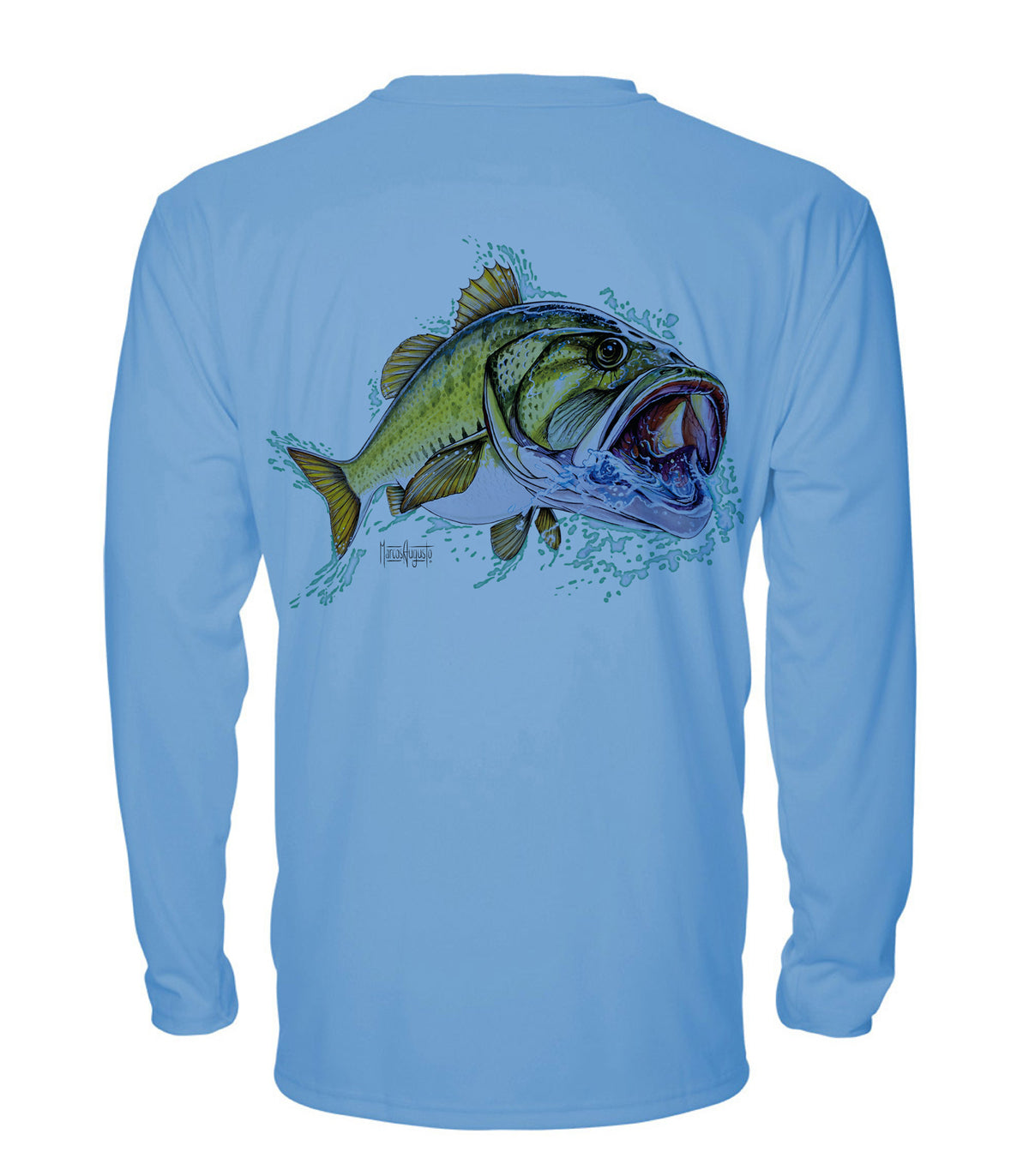 Bass Pro Shop Performance Fishing Sun Shirt Blue XL Long Creek