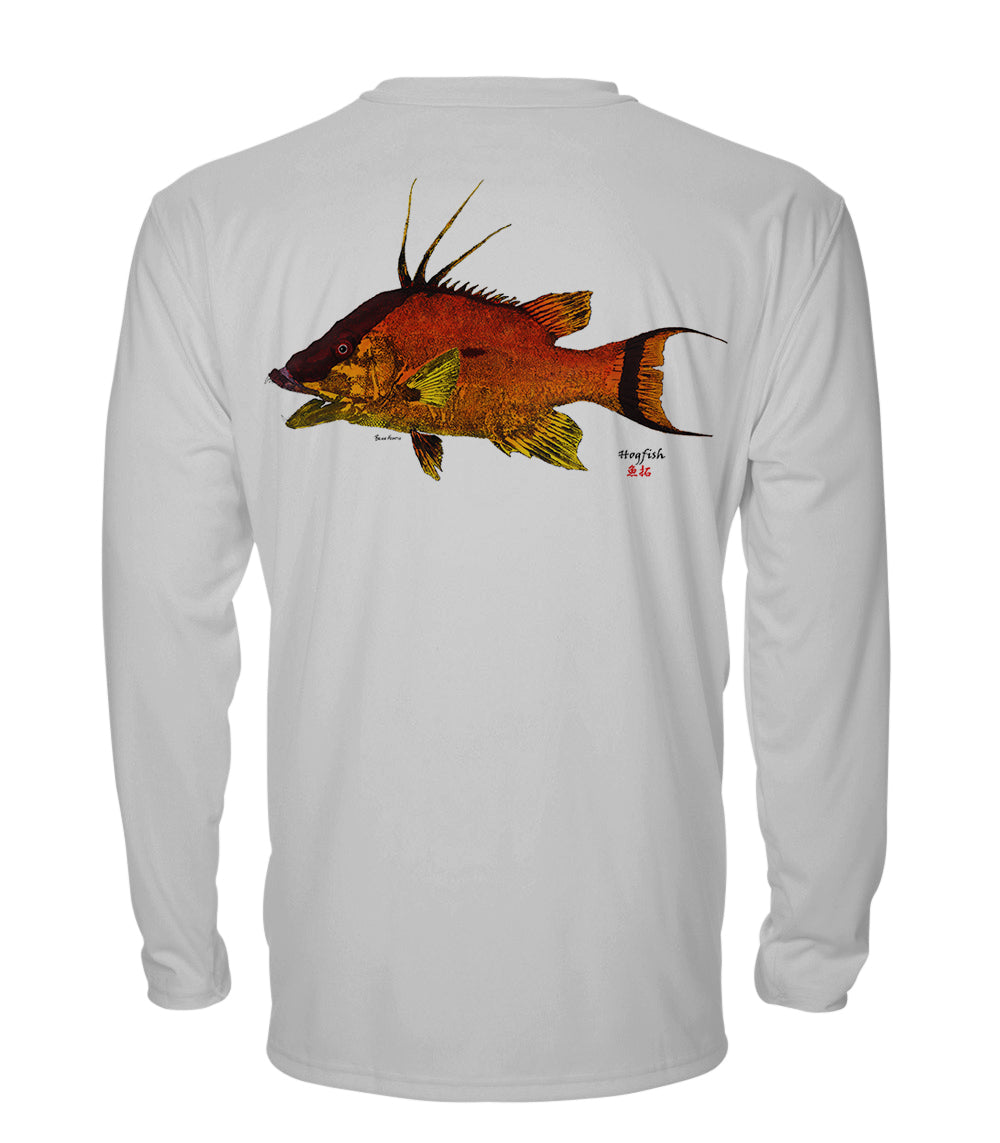 Florida Hogfish - chillBRO® by Denali Mens Long Sleeve Sun Protective Shirt