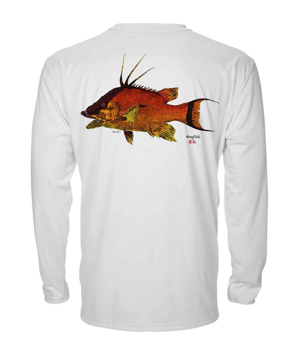 Florida Hogfish - chillBRO® by Denali Mens Long Sleeve Sun Protective Shirt