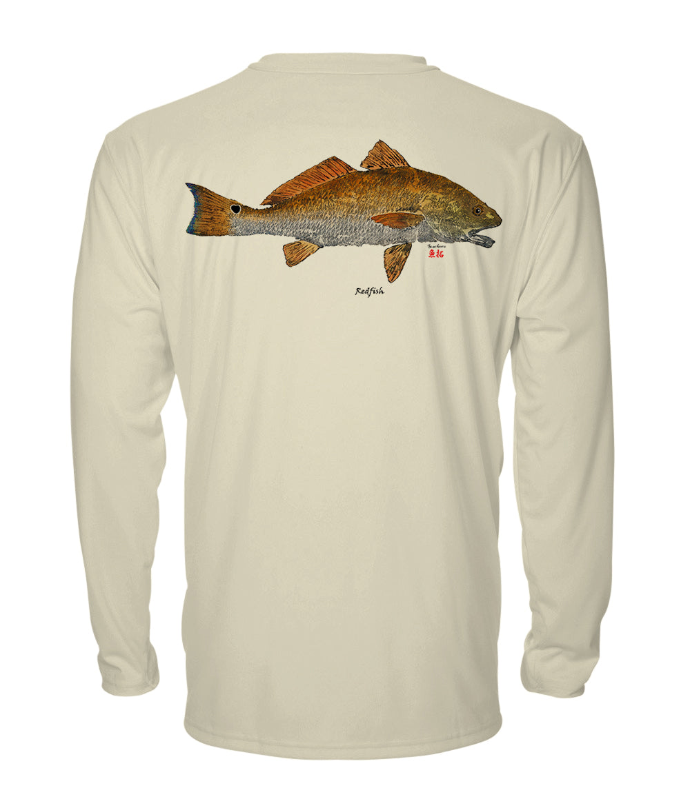 Small Redfish - chillBRO by Denali Mens Long Sleeve Sun Protective Shirt Mellow Yellow / Small